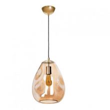 Storm l wiszaca 1xE27 15W amber old brass black cord